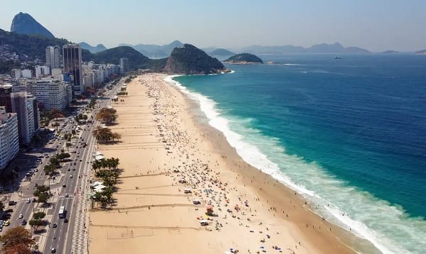 Bãi biển Copacabana ngập nắng