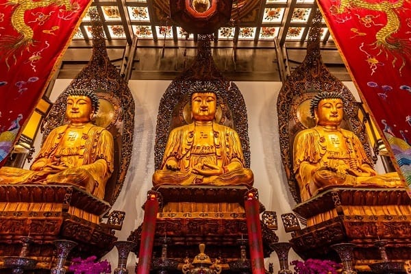 Đại Hùng Điện - Sảnh chính của chùa Phật Ngọc Thượng Hải