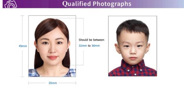  Kích thước ảnh visa Đài Loan 