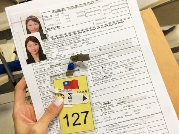 Hồ sơ cần chuẩn bị để xin visa visa công tác Đài Loan