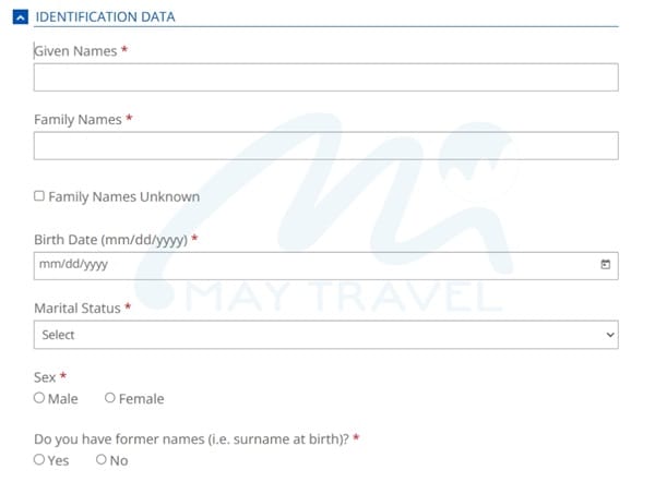 Cách điền đơn xin visa Brazil