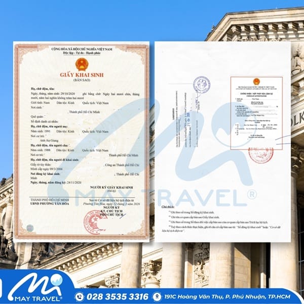 Dịch vụ hợp pháp hóa lãnh sự trọn gói tại May Travel
